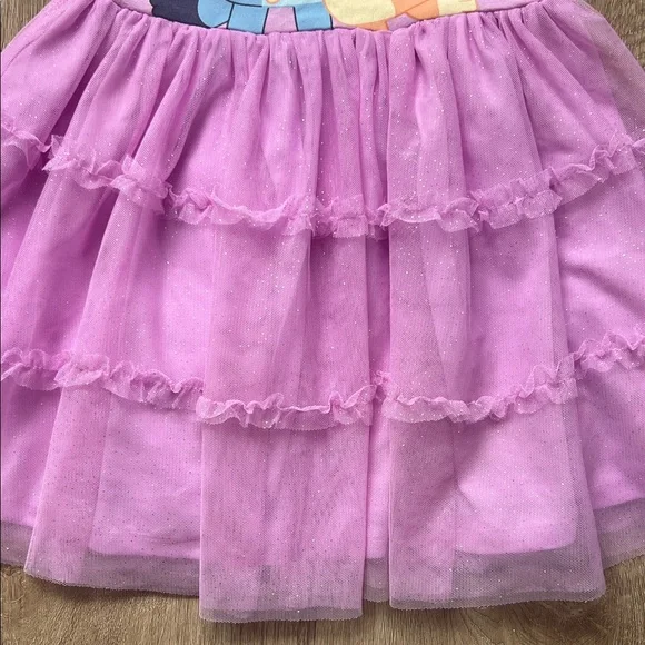 Disney Bluey & Bingo Purple Girls Casual Sparkle Dress Size 6 - Picture 3 of 10